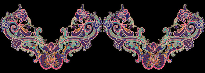 Classic paisley pattern, wallpaper pattern