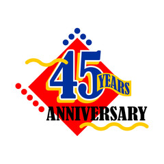 Anniversary Modern Stamp Seal for Birthday Wedding Party