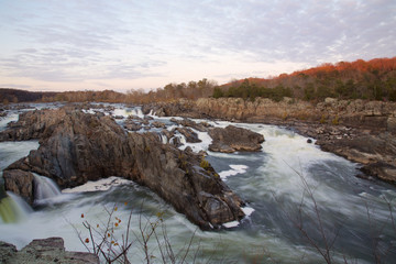 Great Falls Wasserfälle am Abend