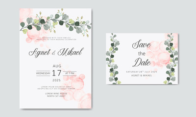beautiful and elegant floral wedding invitation cards