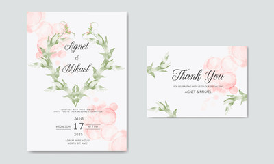 beautiful and elegant floral wedding invitation cards