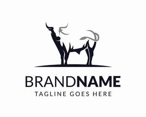 Awesome Bull Logo Design Vector Template