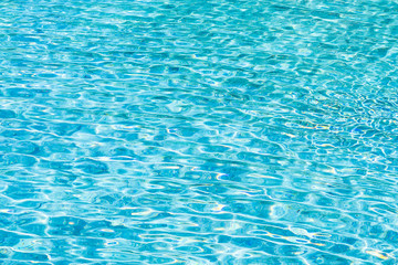 Abstract and surface pool water reflect with sun light background