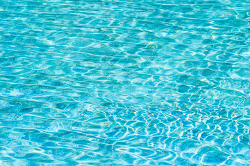 Abstract and surface pool water reflect with sun light background