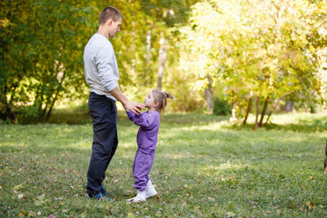 Dad and daughter.