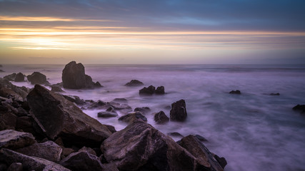 Moeraki Boulders On Otago coast Of New Zealand