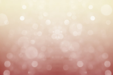 Beautiful abstract white led bokeh with gradient soft color background