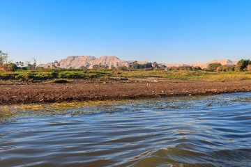 View of Nile river in Luxor, Egypt