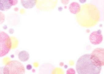 水玉模様の背景　桃