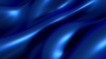 Luxury background with metal drapery fabric. 3d illustration, 3d rendering.