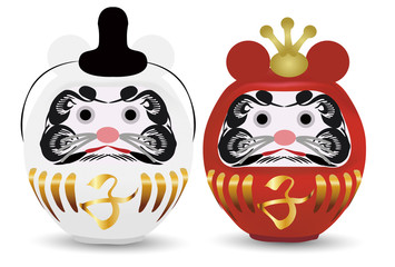 子　年賀状　だるま　アイコン