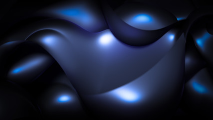 Luxury background with metal drapery fabric. 3d illustration, 3d rendering.