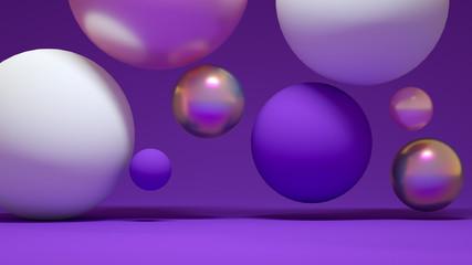 Elegant minimalism geometry background. 3d illustration, 3d rendering.