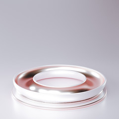 Elegant minimal background. 3d illustration, 3d rendering.