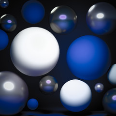 Elegant minimalism geometry background. 3d illustration, 3d rendering.