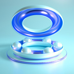 Elegant minimal background. 3d illustration, 3d rendering.