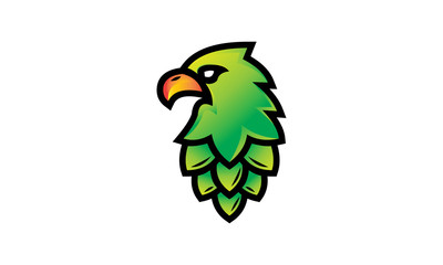 logo eagle pine cone vector 