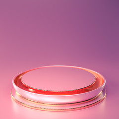 Elegant minimal background. 3d illustration, 3d rendering.