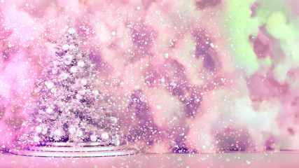 Beautiful luxury New Year Christmas holiday background. 3d illustration, 3d rendering. 3d illustration, 3d rendering.