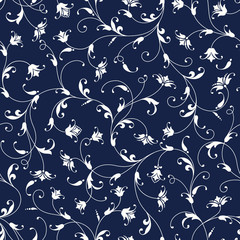 繊細でシームレスなオーナメント柄