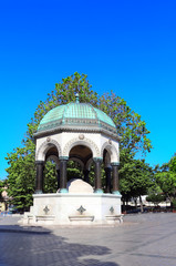 German Fountain in old Hippodrome, Sultanahmet Square, Istanbul, Turkey