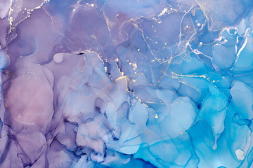  Abstract colorful background, wallpaper. Mixing acrylic paints. Modern art. Paint marble texture. Alcohol ink colors  translucent
