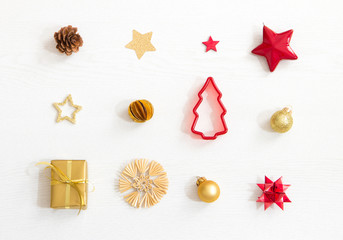 Weihnachten Flatlay mit Textfreiraum