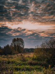 Fototapeta premium Sunrise on river