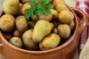 dish of potatoes cooked in water