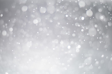 abstract blur or defocused lights bokeh on grey background