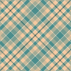 Tartan orange and blue pattern.
