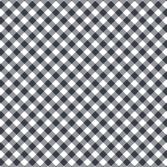 Black Gingham seamless pattern.