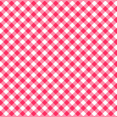 Red Gingham seamless pattern.