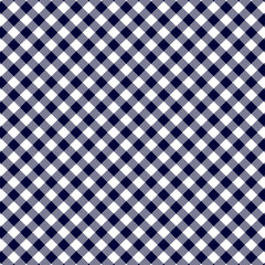 Blue Gingham seamless pattern.