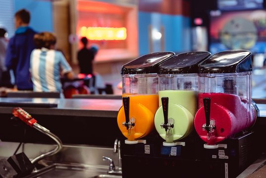 slurpee machine at the bar 