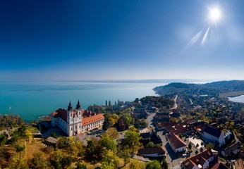 Tihany landscape, lake Balaton, Hungary - obrazy, fototapety, plakaty