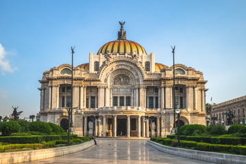 Palacio de Bellas Artes, Palace of Fine Arts, Mexico City - obrazy, fototapety, plakaty