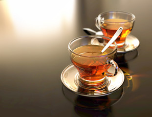Dos tazas de té