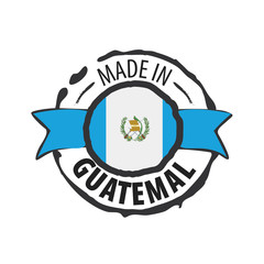 Guatemala flag, vector illustration on a white background