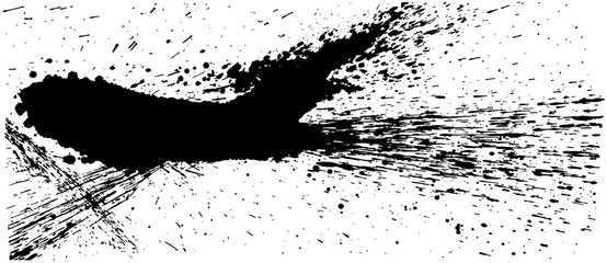 ink splash. brush stroke illustration.