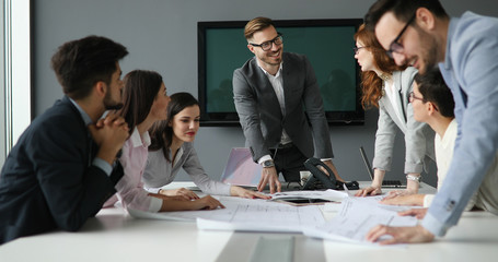 Business people conference in modern office