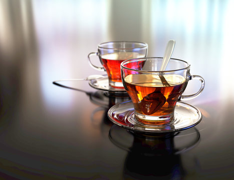 Dos tazas de t&eacute;