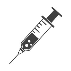 Plastic Medical Syringe Icon