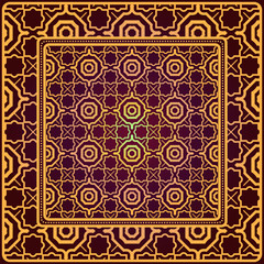 Creative patchwork geometric pattern. Vector illustration