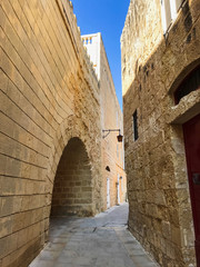 Fototapeta na wymiar An old walls of Mdina town