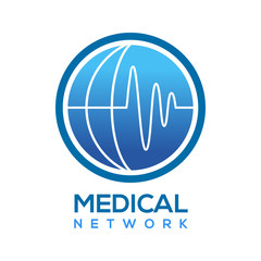 vector of medical network logo eps format