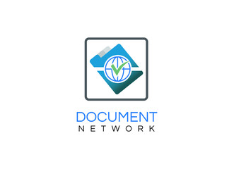 vector of document folder sign logo eps format