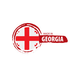 Georgia flag, vector illustration on a white background