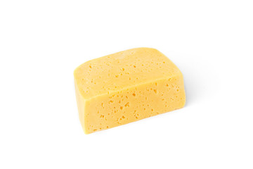Cheese isolated on white background.
