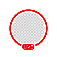 New Social media icon avatar stories user LIVE video streaming. Vector illustration. EPS 10